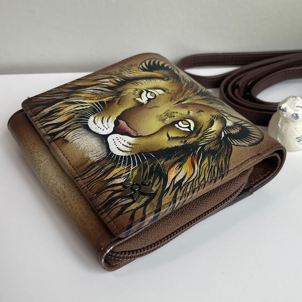 Anuschka RFID Genuine Leather Wallet Crossbody - Picture 14 of 16